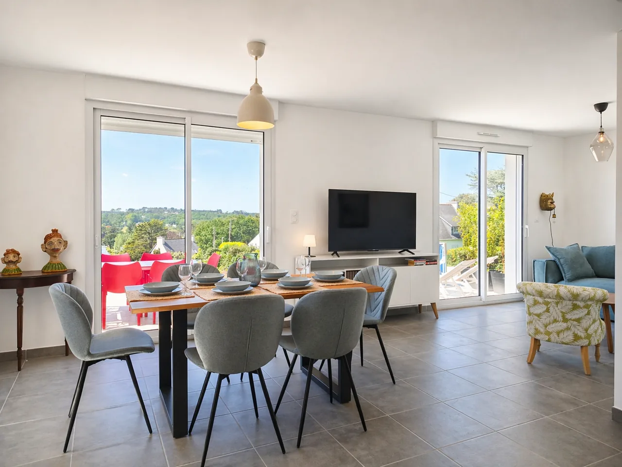 Living room at La Maison des Écumes