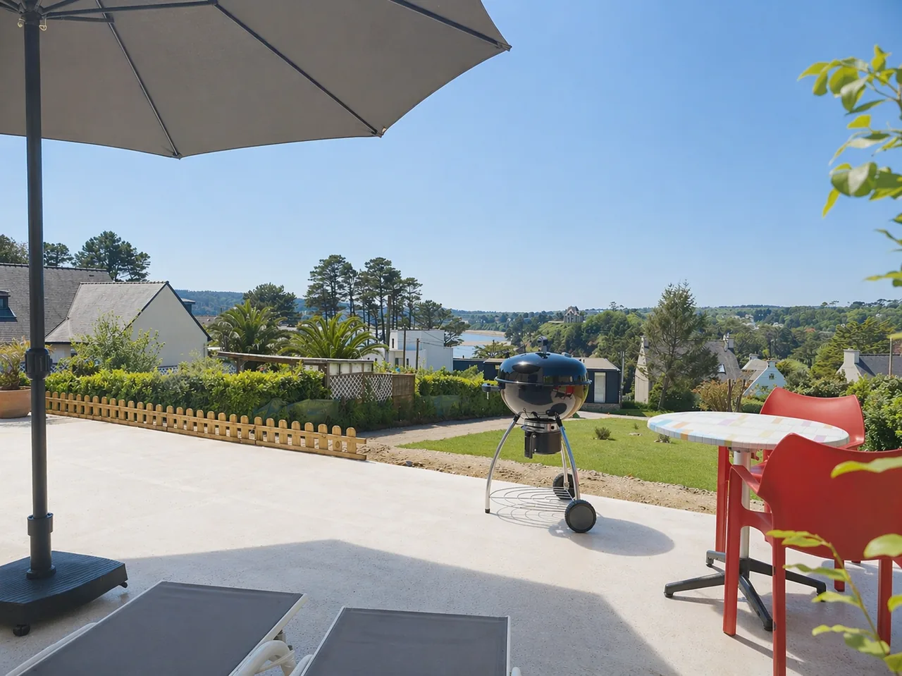Private terrace at the house