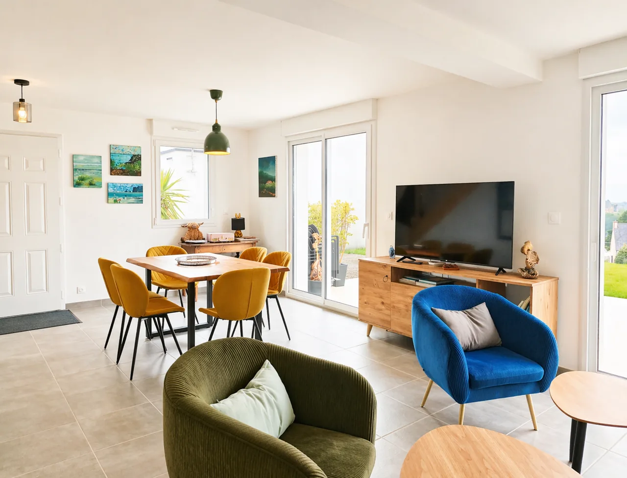 Living room at La Maison des Falaises